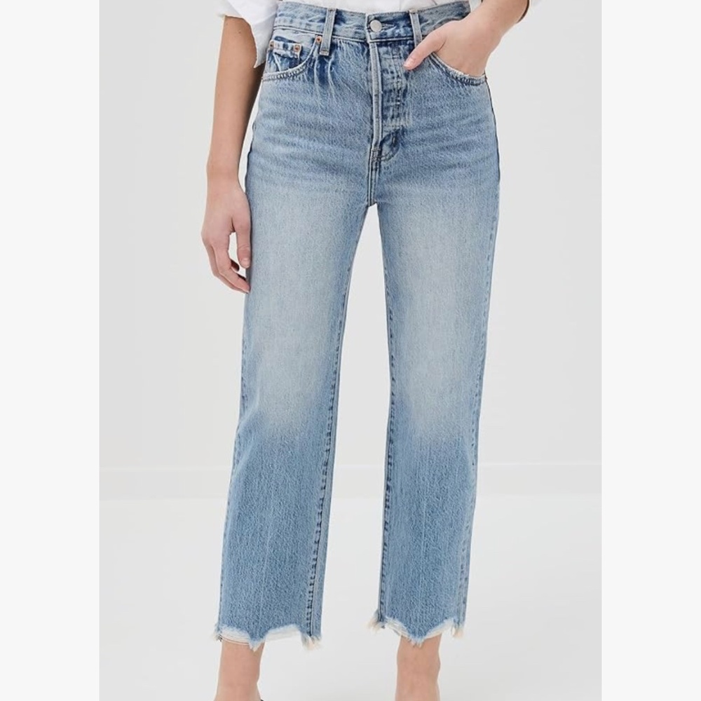Pistola Cassie Super High Rise Crop Straight Jean - 26